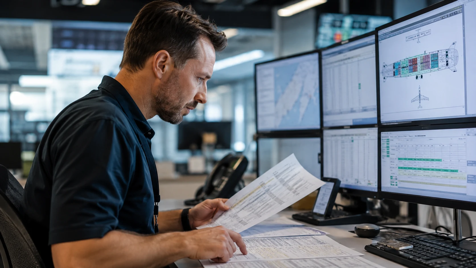 DGR 7.6 uçak yükleme planlama eğitimi için load control personeli